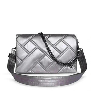 LUG Huddle Shoulder Bag / Purse/ Handbag - Metallic Pearl